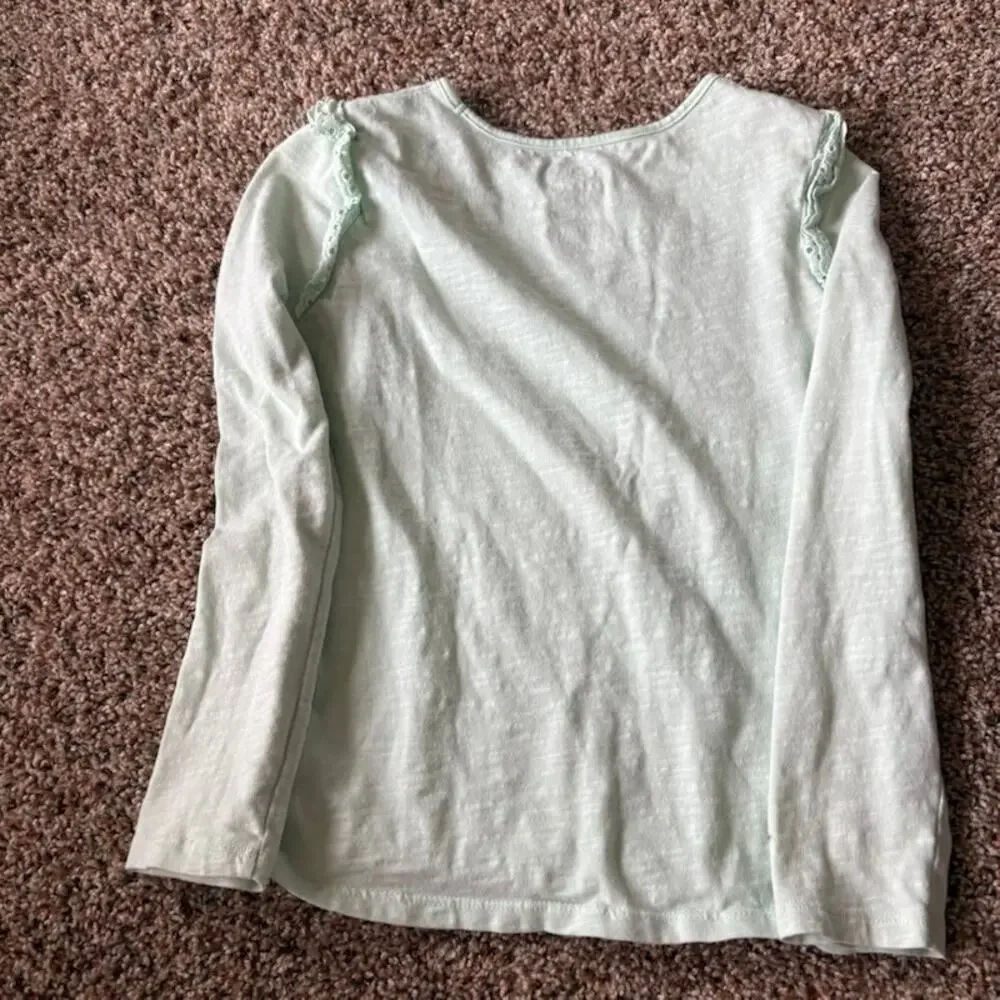 Lot of Two Long Sleeve T-Shirts Girls sz 8 Justice Jumping Bean